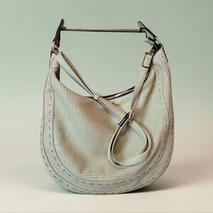 Soft Curved Hobo Bag in Light Mint